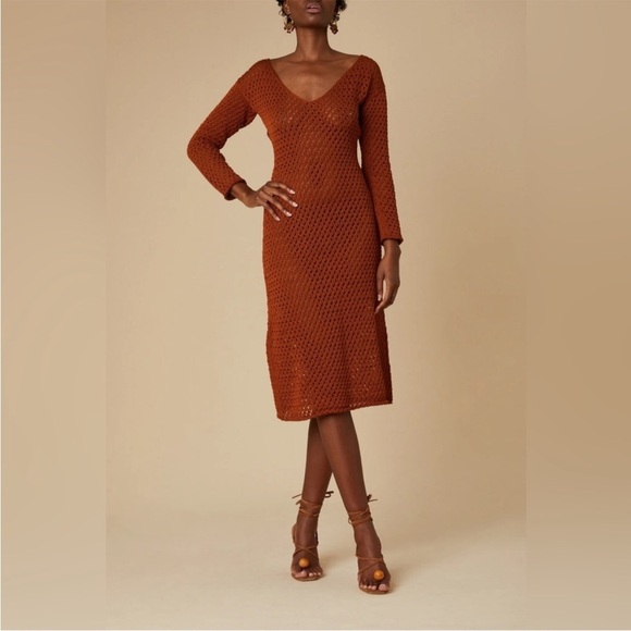 Savannah Morrow Dresses & Skirts - Savannah Morrow Knit Winona Dress Terracotta‎ Medium NWT
